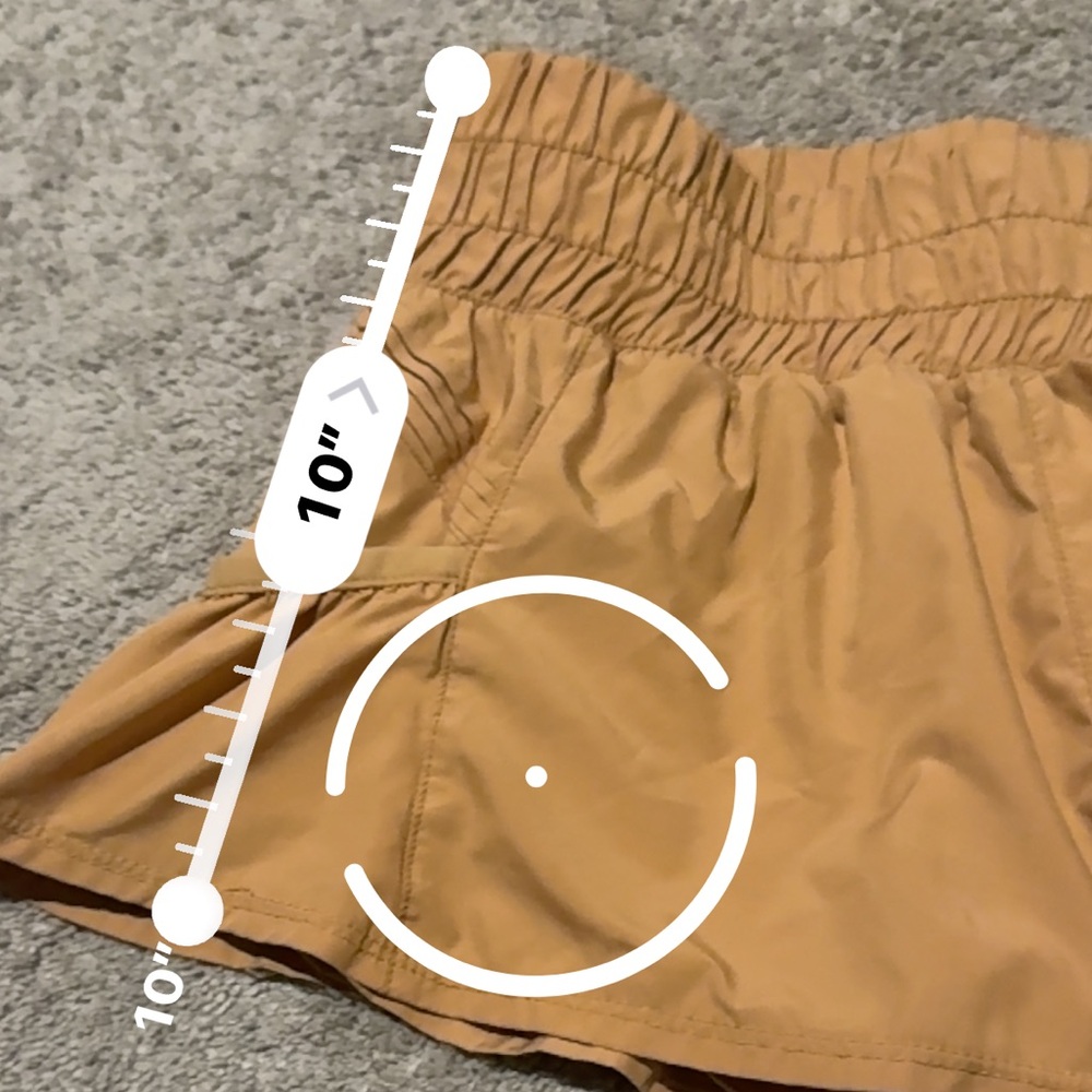 Free People Movement’s The Way Home High-Waisted Shorts in Mustard Sz: XS - Picture 10 of 10